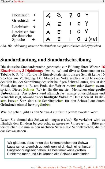 Actual product image ABC und andere Irrtümer über Orthographie, Rechtschreiben, LRS/Legasthenie (German, Günther Thomé, 2023)