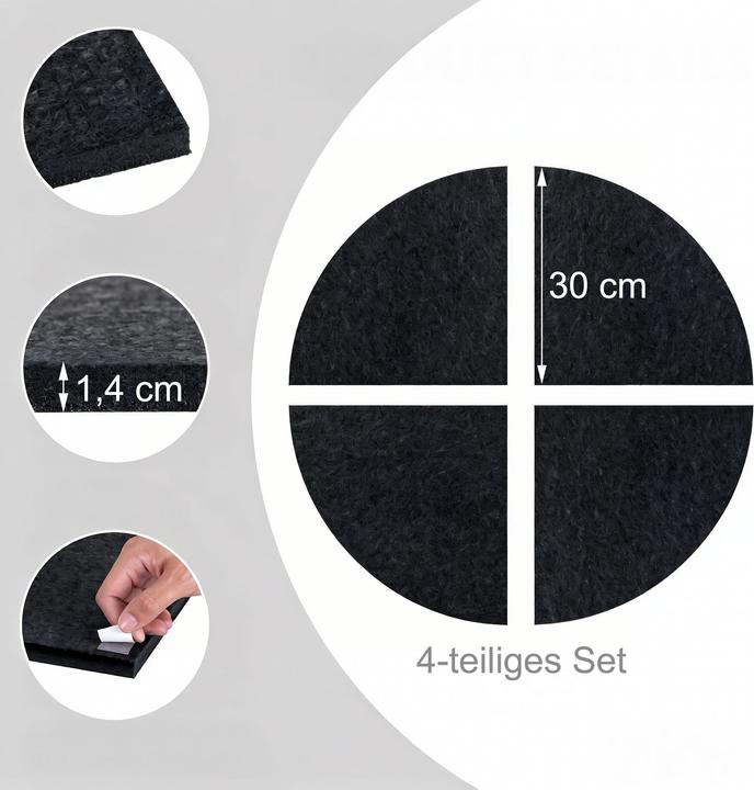 Image du produit Relaxdays Lot de 4 anneaux protège-cible