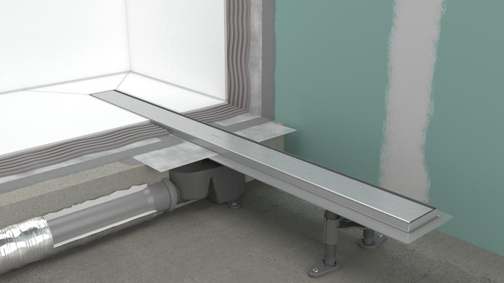 Actual product image hansgrohe raindrain go - douchegoot 70 cm met dubbelzijdig rooster, voor tegelinzet, mat zwart