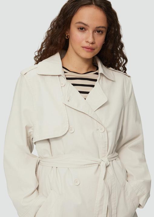 Immagine prodotto S.Oliver Outdoor-Jacke Kurzer Trenchcoat aus Baumwolle mit Gürtel