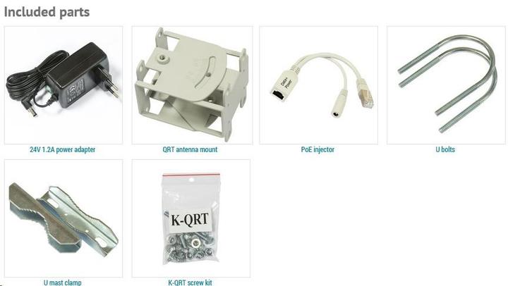 Immagine prodotto MikroTik QRT 5, 23dbi 5GHz Dual Chain 802.11a/n High Power Integrated QRT, 5, Gigabit LAN, Rout...