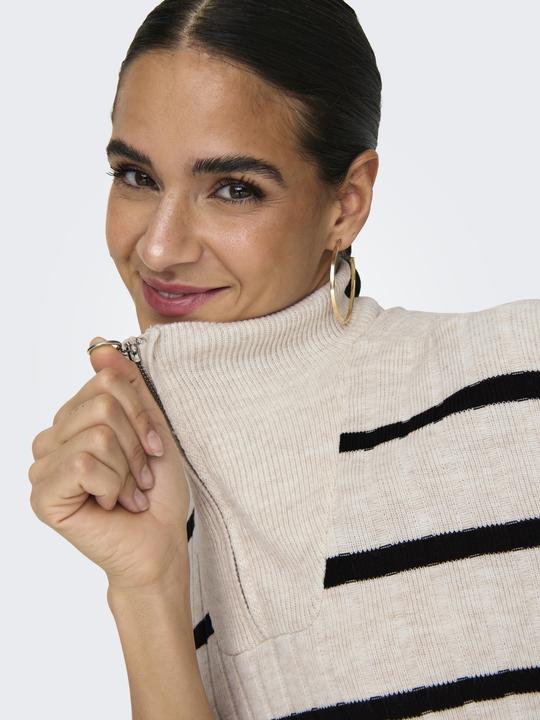 Produktbild Only Normal geschnitten Hoch geschlossen Tief angesetzte Schulter Pullover Strickpullover (XL)