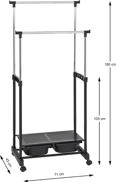 Produktbild HAKU Möbel Rollgarderobe