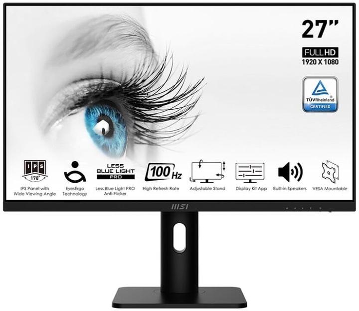 MSI PRO MP273APDE (1920 x 1080 pixels, 27")
