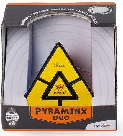 Immagine prodotto Recent Toys Pyraminx Duo, d/f da 9 anni, 1 giocatore, puzzle rotante, allenatore di logica