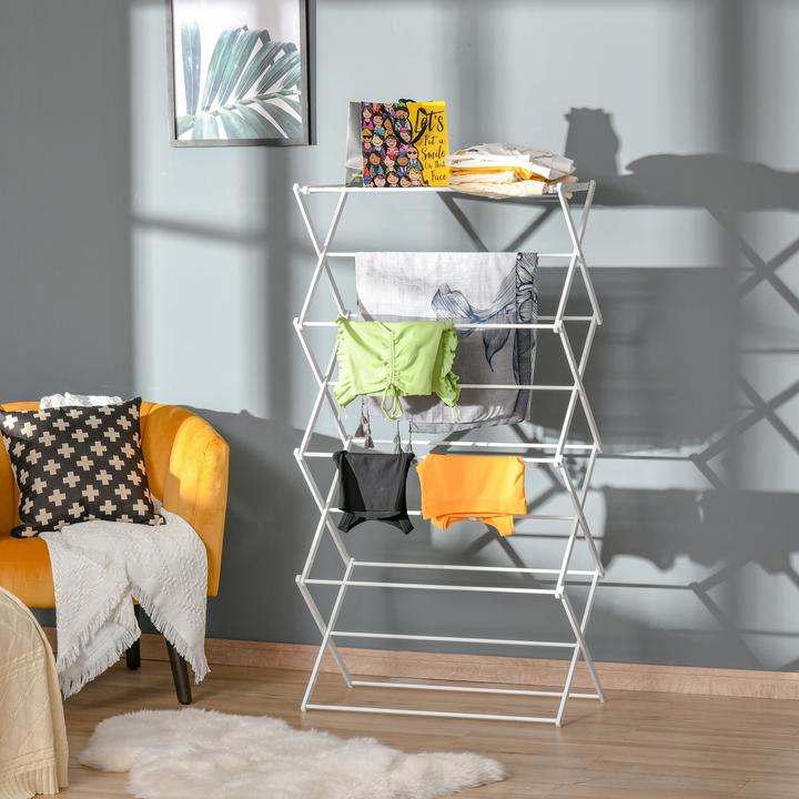 Actual product image Homcom Laundry rack with 8 levels (1.44 m)