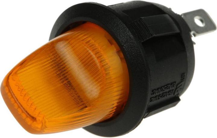 Actual product image RS PRO Illumin.amber toggle switch,220-250V