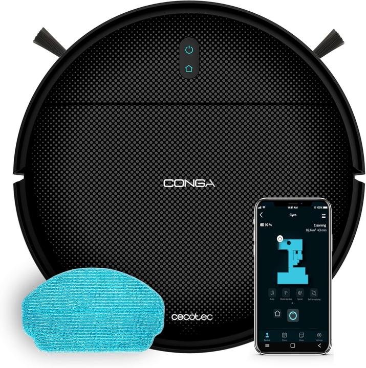 Cecotec Aspirapolvere Robot con Navigazione Giroscopica e App (2000 Pa)