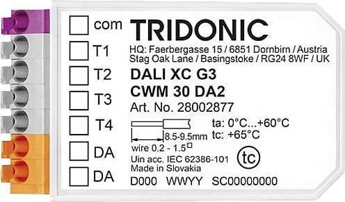 Actual product image Zumtobel DALI XC G3CWM 30 DA2 Control gear (IP20)