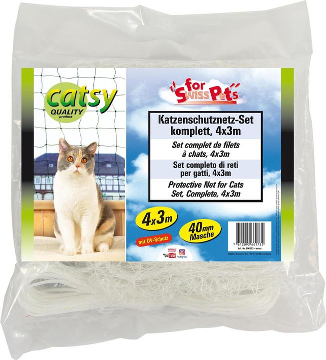 Produktbild Swisspet Katzen Netz Set komplett 4x3m