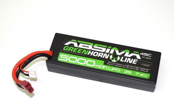 Image du produit Absima LiPo Stick Pack 7.4V-45C 5000 Hardcase (7.40 V, 5000 mAh)