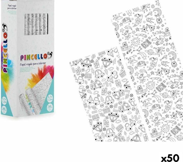 Produktbild Pincello Geschenkpackung 80GR - COLOREAR 0,7 x 1,5 m Fahrzeuge Alien (50 Stück) (50x)