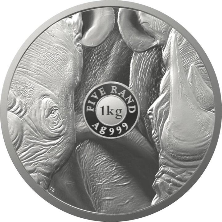 Produktbild South Africa Mint Silber Nashorn 1000 g - Big Five Serie II - 2022 (2022)