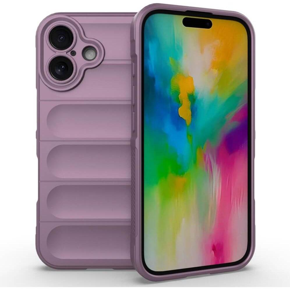 Cover-Discount iPhone 16 - Rugged Protective Hülle (Apple iPhone 16), Smartphone Hülle, Violett
