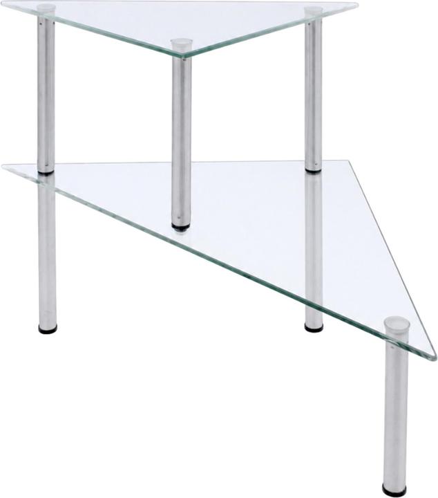 Produktbild HTI-Living Modernes Glas Eckregal mit Metallgestell 49 x 35 x 33 cm (35 x 33 x 49 cm)