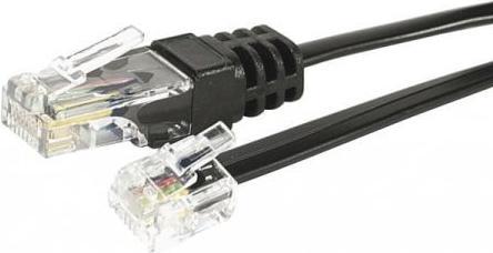 Produktbild Exertis Connect Telefonkabel, schwarz, 3.0 m