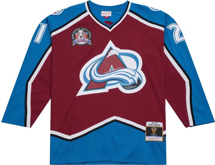 Actual product image Mitchell & Ness M&N Blue Line Peter Forsberg Colorado Avalanche Jersey - S (S)