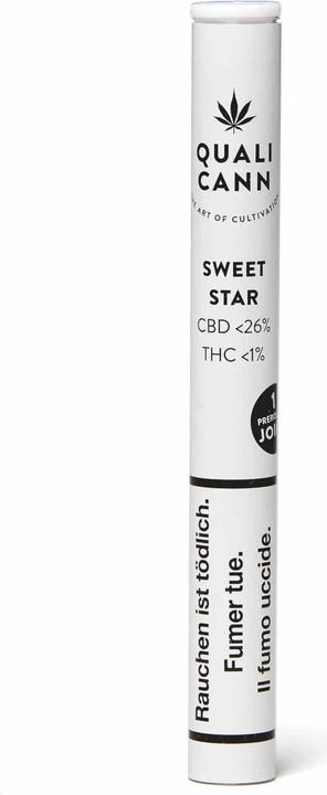 Immagine prodotto Qualicann Sweet Star Pre-Rolls • CBD Joints Indoor (0.90 g, Interno)