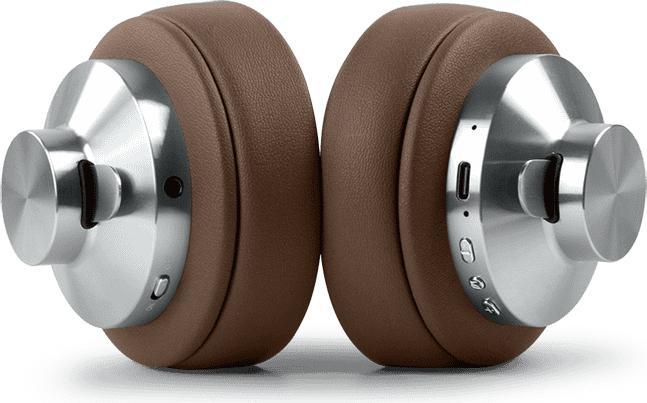 Actual product image Muse Wired headphones | Headphones | M-298 SBR | Bluetooth | ANC | Brown/Silver (ANC, 65 h, Cable, Wireless)