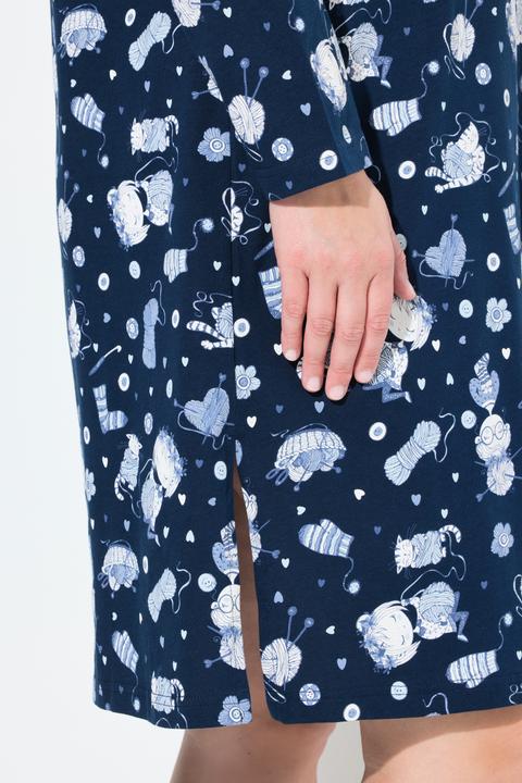 Produktbild Ulla Popken Bigshirts, 2er-Pack, Katzen, Rundhals, Langarm (50, 52)