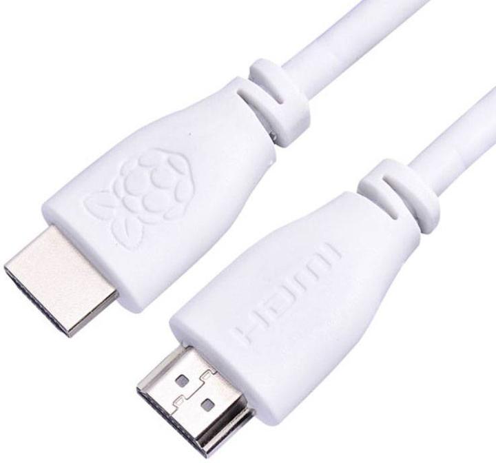 Raspberry Pi EB6772 - Standard HDMI to Standard HDMI Cable, 1M, weiss (1 m)