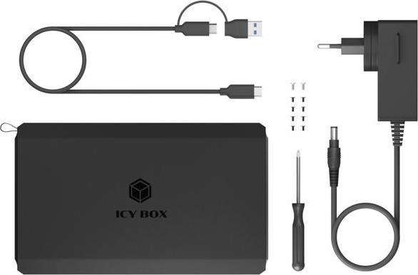 Productafbeelding Icy Box Raid System IcyBox für 2-Bay 2,5"/3,5" SATA HDD/SSD (2.5", 3.5")
