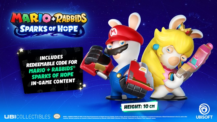 Actual product image Ubisoft Mario + Rabbids Sparks Of Hope Rabbid Mario Figure