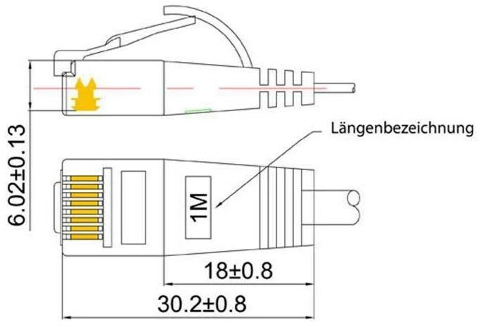 Productafbeelding Wirewin Netwerkkabel (UTP, CAT6, 2 m)