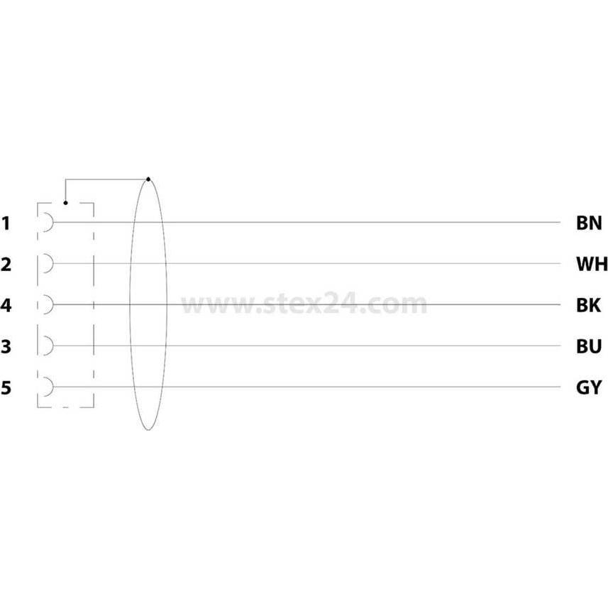 Thumbnail - Phoenix Contact Sensor-/Aktor-Steckverbinder, Elektronikkabel + Stecker, Schwarz