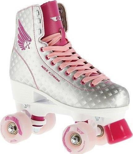 Actual product image Nils NQ14198 SILVER-PINK SIZE M. 35 EXTREME ROLLER SKATES (35)