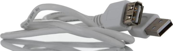 Actual product image RS PRO USB extension cable, USBA / USBA, 1m USB 2.0 White (1 m, USB 2.0)