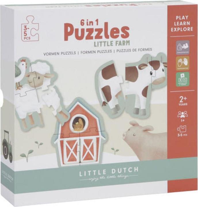 Immagine prodotto Little Dutch Set di puzzle 6 in 1 Little Farm FSC (5 pezzi)