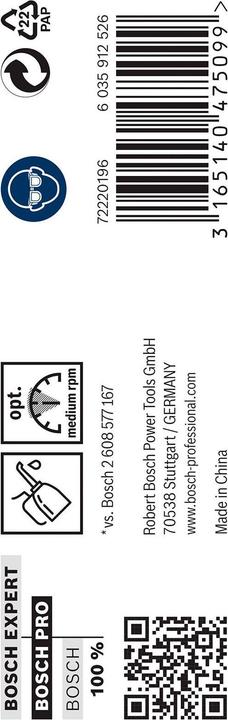 Image du produit Bosch Professional Zubehör Foret hélicoïdal PRO Metal HSS-G, 7,6 x 75 x 117 mm (7,6 mm)