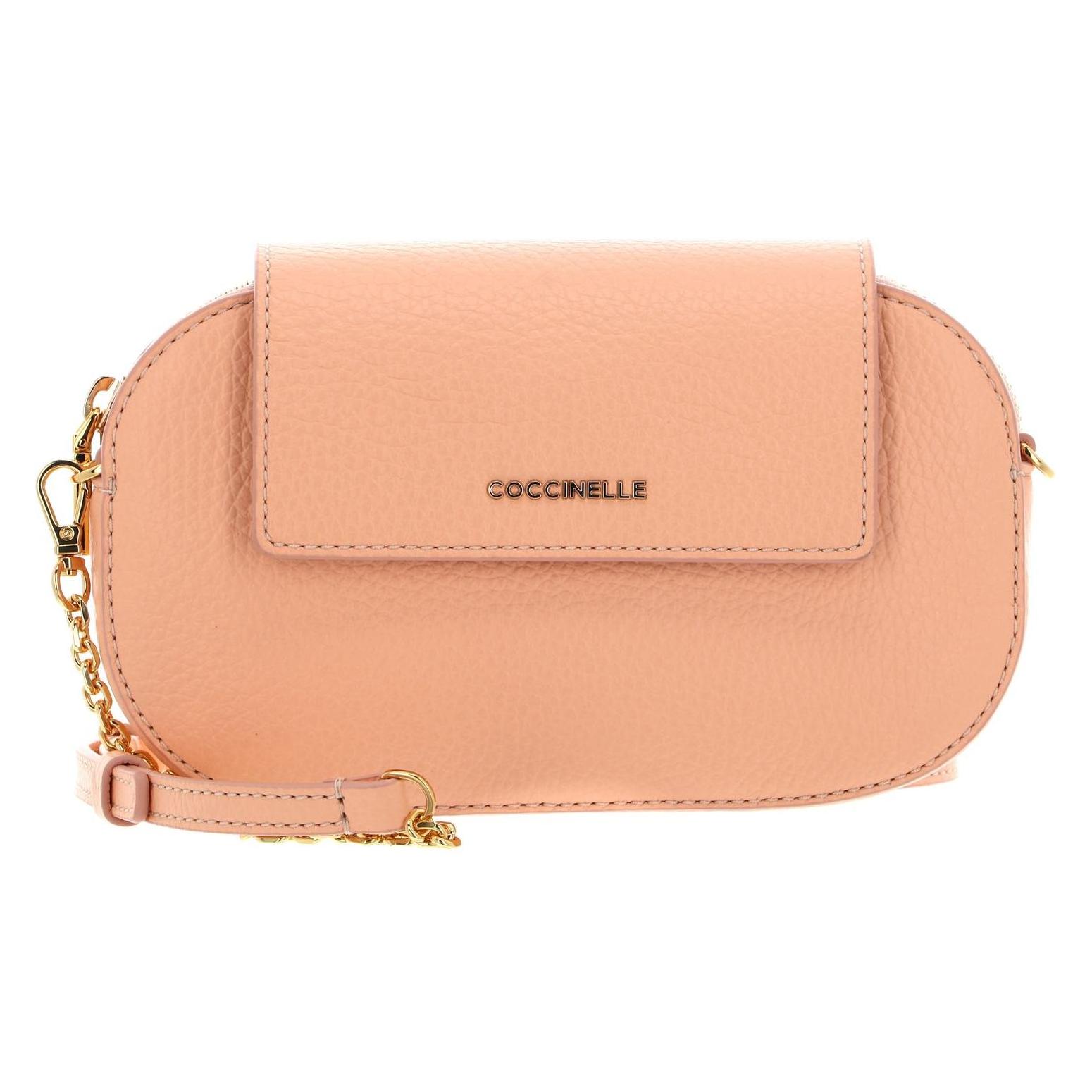 Coccinelle, Damen, Handtasche, Faint Mini Bag Grained Leather, Orange