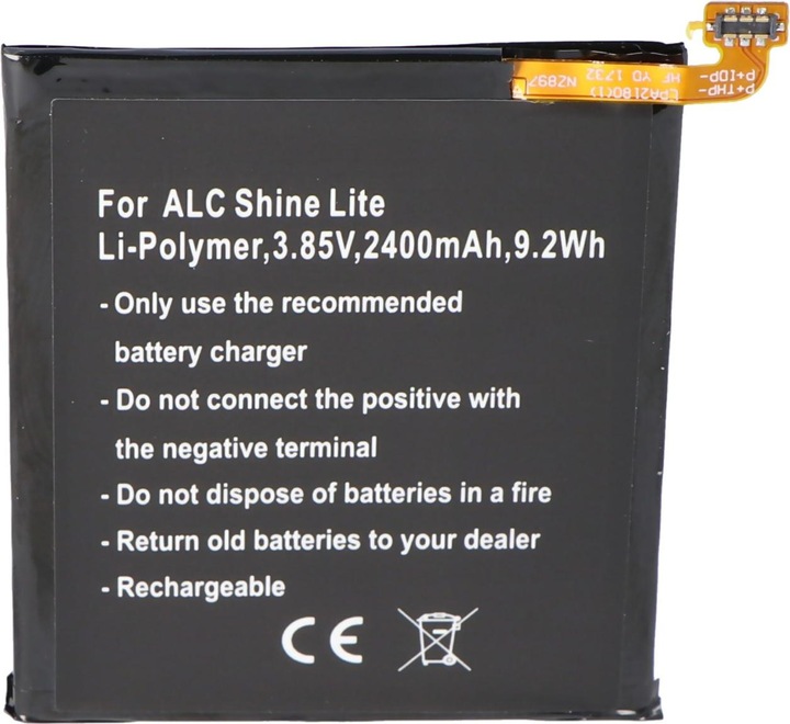 Actual product image AccuCell Alcatel Shine Lite Battery