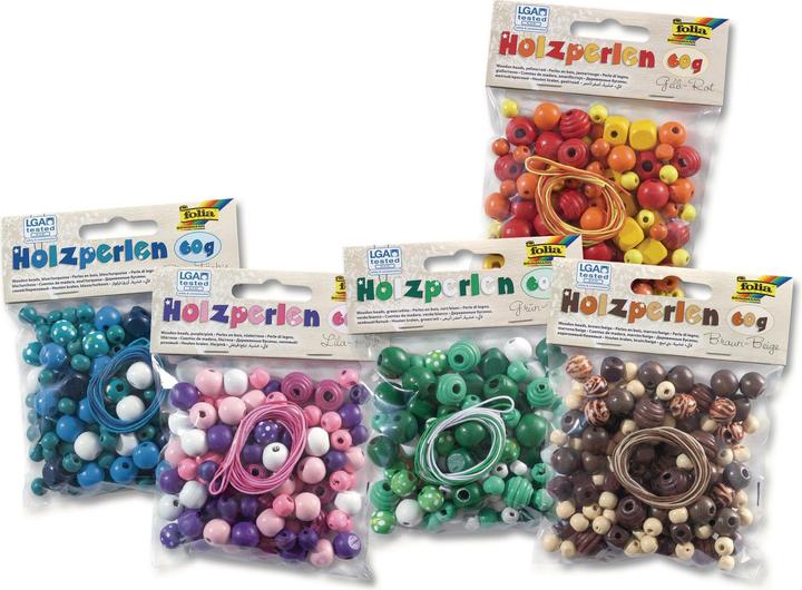 Produktbild Folia Holzperlen