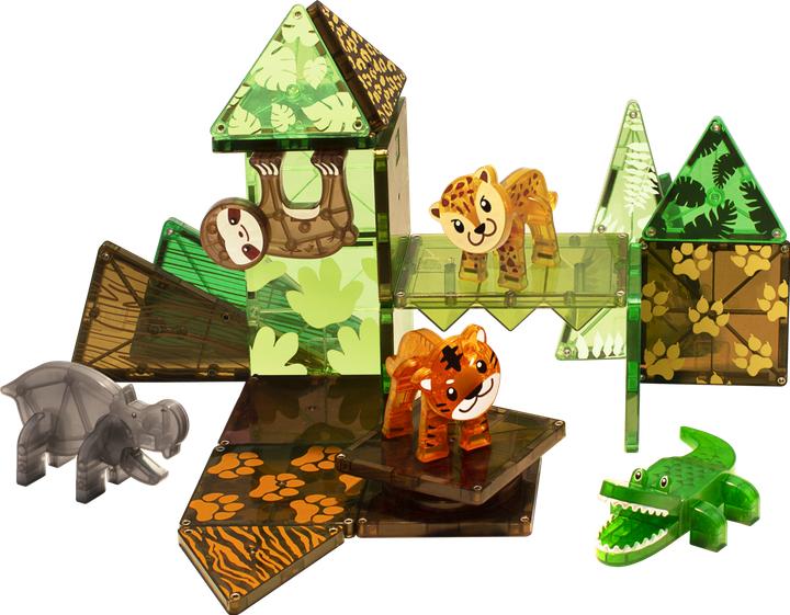 Actual product image Magna-Tiles Jungle Animals Set