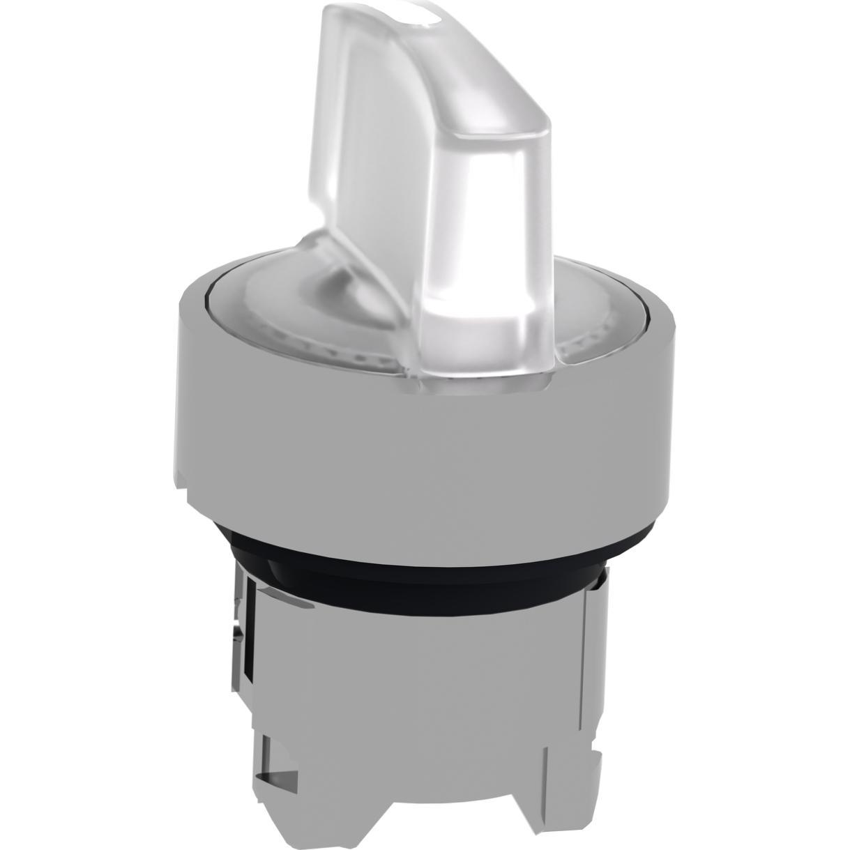 Schneider Electric Frontelement Leuchtwahlschalter, 3 ZB4BK1713, Taster + Schalter, Weiss