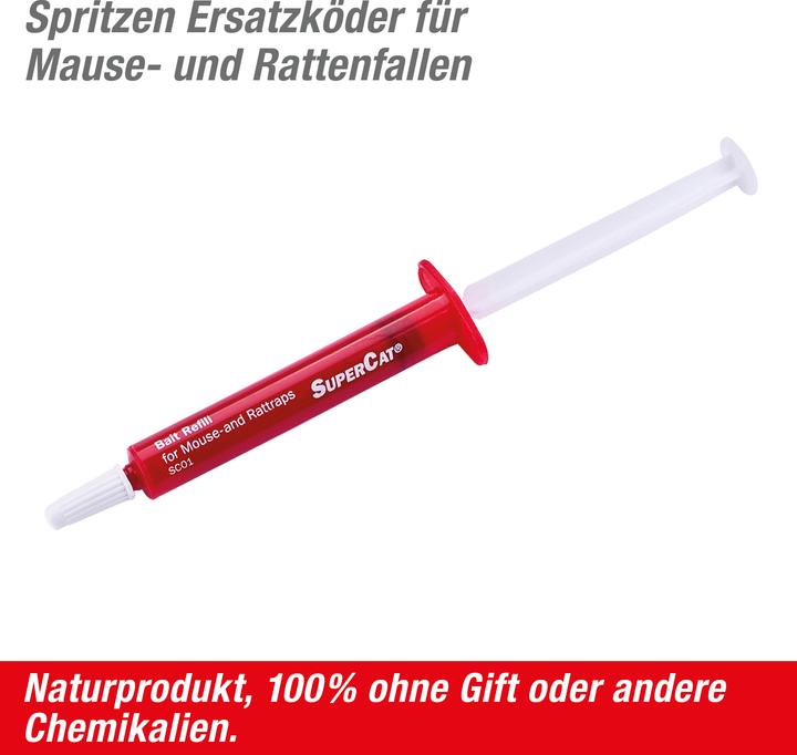 Productafbeelding Super Cat Ersatz-Köder Spritzen SuperCat 2er für Mause- & Rattenfallen
