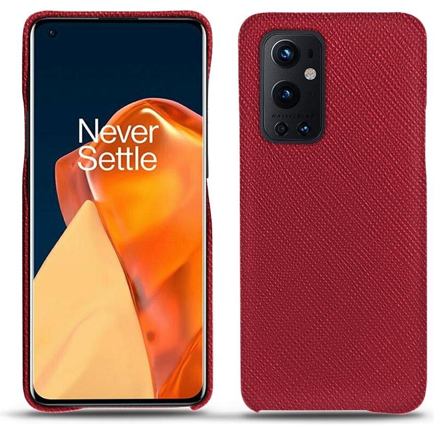 Noreve Lederschutzhülle (OnePlus 9 Pro), Smartphone Hülle, Rot
