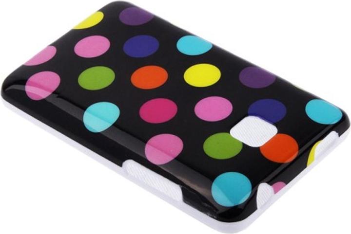 Produktbild König Design Schutzhülle TPU Punkte Case für Handy LG Optimus L3 II / E430 (Optimus L3)