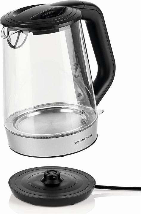 Immagine prodotto Gourmetmaxx Bollitore da 1,7 l, nero/trasparente (1.70 l)