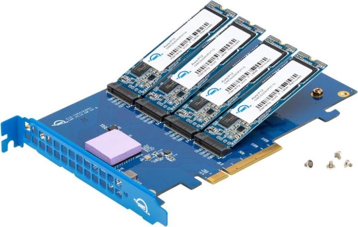 OWC Carte adaptateur de disque SSD Accelsior 4M2 PCIe M.2 NVMe de 16,0 To