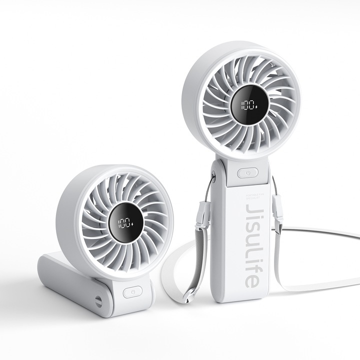 Actual product image Jisulife Handheld Fan Life7 (3600mAh) white