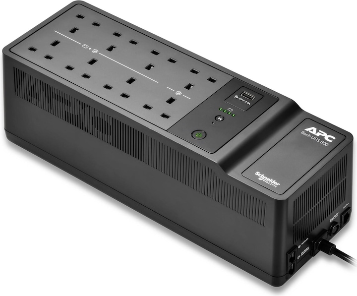 Produktbild APC BE500G2-UK, Standby (Offline), 0,5 kVA, 300 W, Schrittweise, 180 V, 266 V (500 VA, 300 W, Standby USV)
