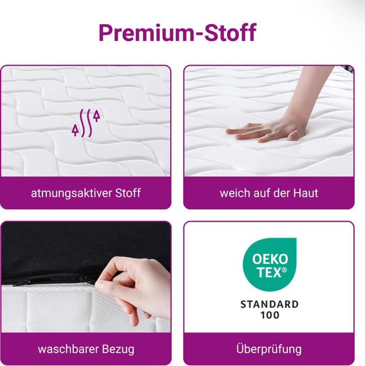 Produktbild vidaXL Taschenfederkern-Matratze (180 x 200 cm)