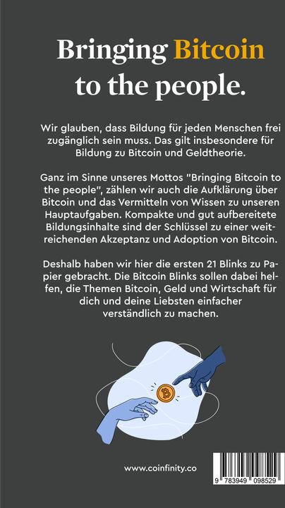 Image du produit Coinfinity Bitcoin Blinks (Allemand, Coinfinity GmbH, 2024)