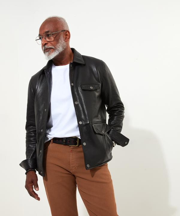 Immagine prodotto Joe Browns Classic Leather Jacket with Vintage Check Lining (L)