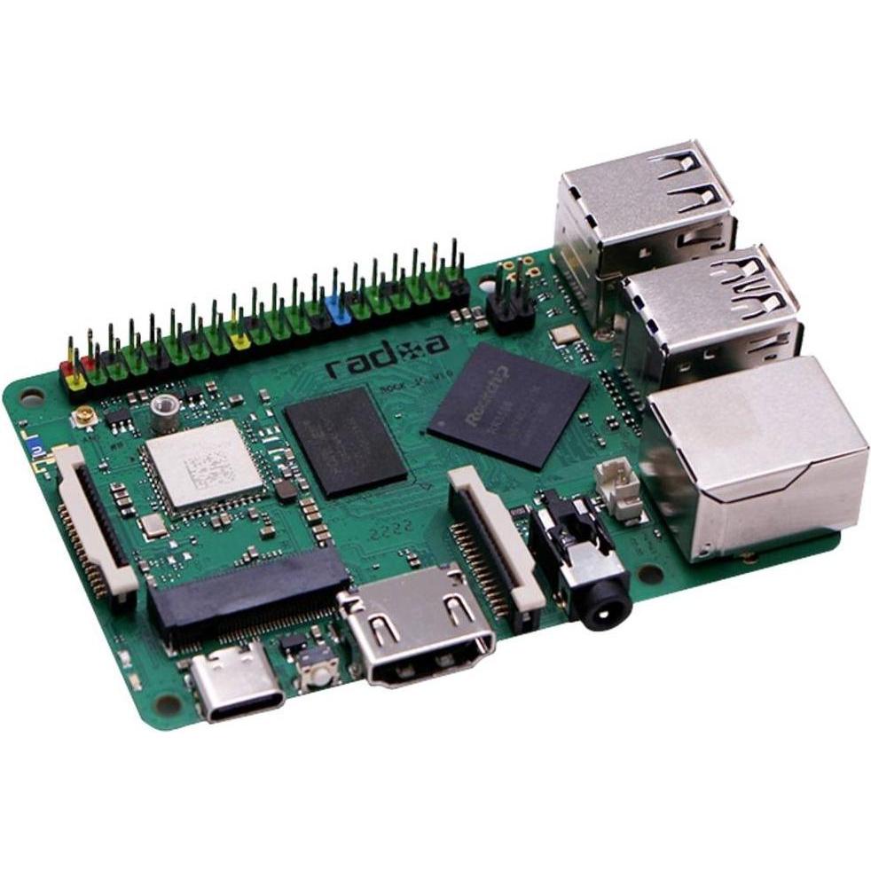 Radxa RS112-D2W2P1 Rock 3 C 2GB 4 x 2GHz, Scheda + Kit di sviluppo