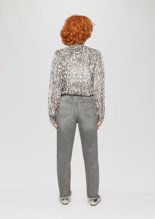 Produktbild S.Oliver Bluse Transparente Bluse mit All-over-Print (34)